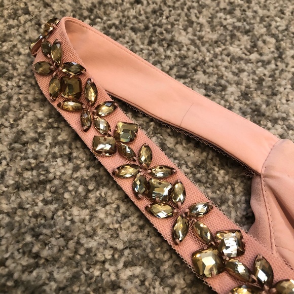 BCBG pink tiered ruffle Carlotta dress - Picture 7 of 8